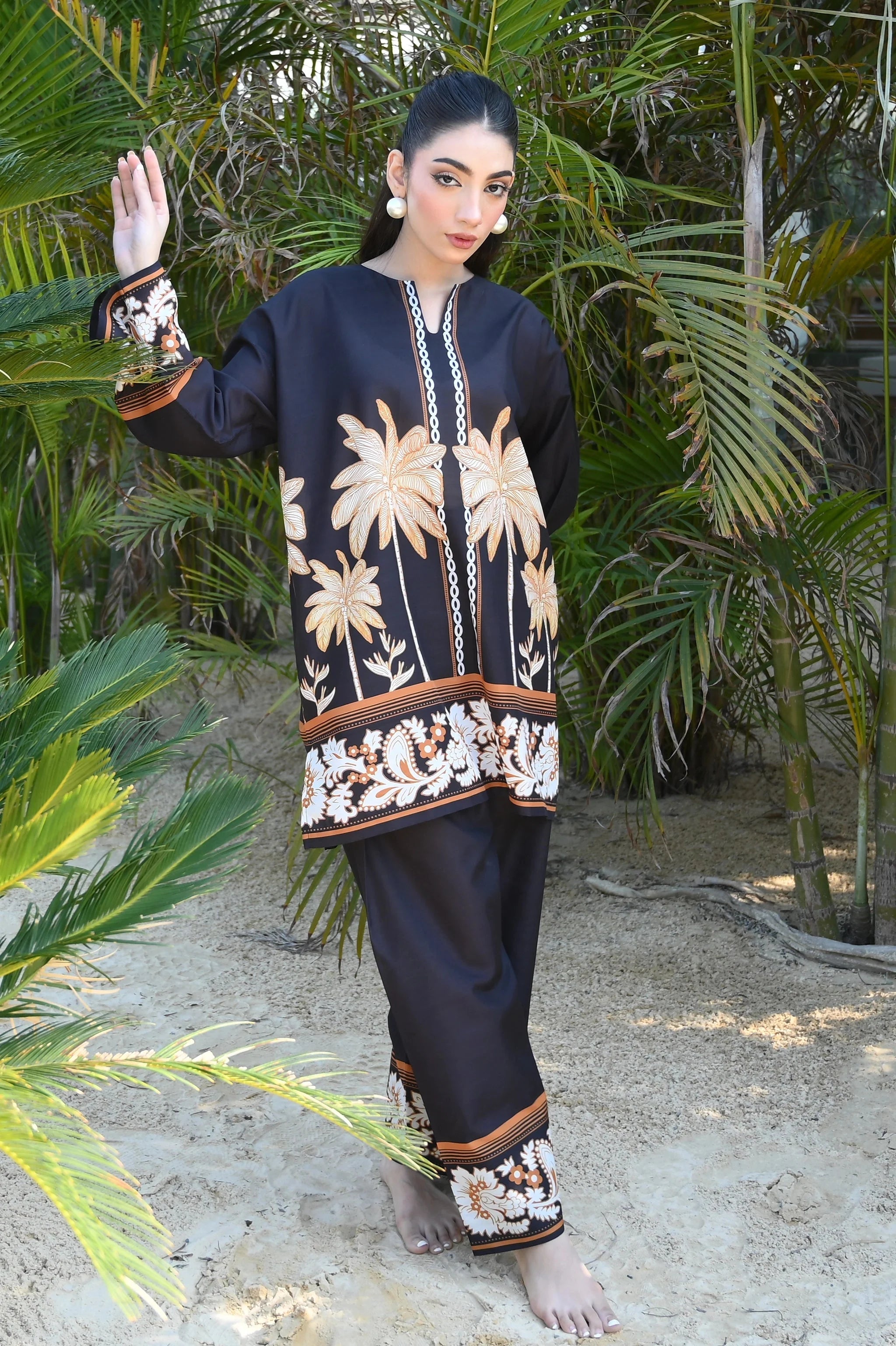 Plam Digital Print Co-Ord Set Premium Collection