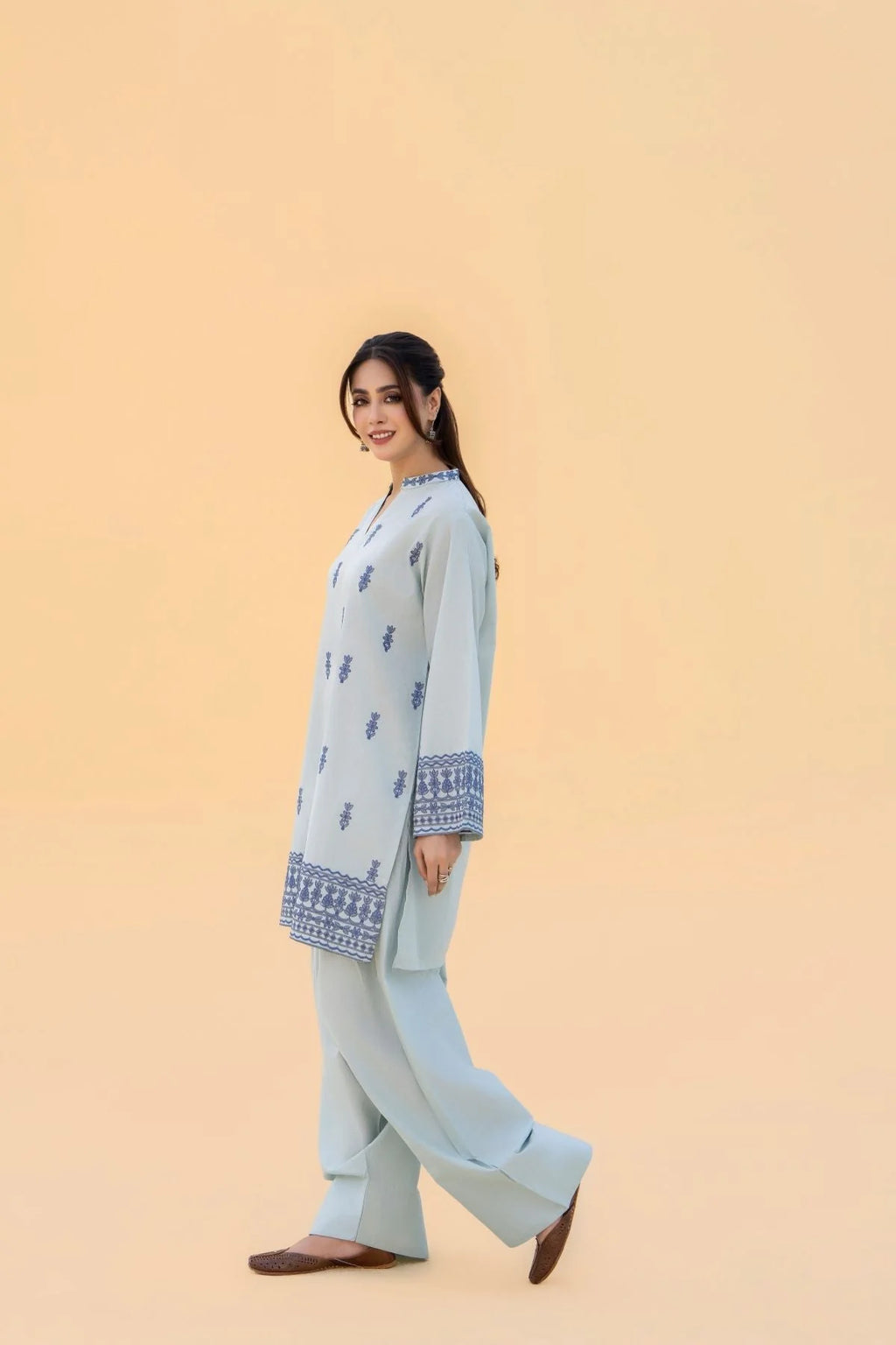 Dina Embroidered Farshi Shalwar 2PC Premium Summer Collection
