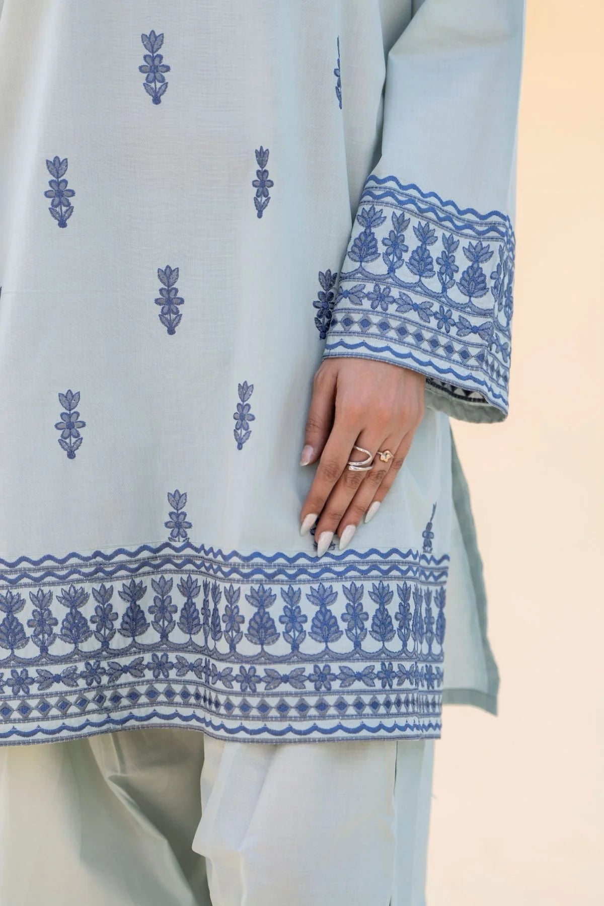 Dina Embroidered Farshi Shalwar 2PC Premium Summer Collection