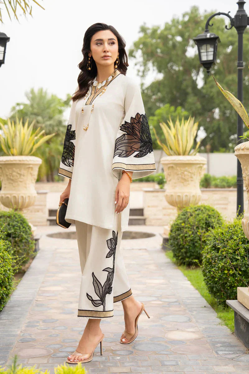 Almond Embroidered 2PC Premium Summer Collection