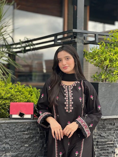 Anika Embroidered 3PC Mid-Season Luxury Set