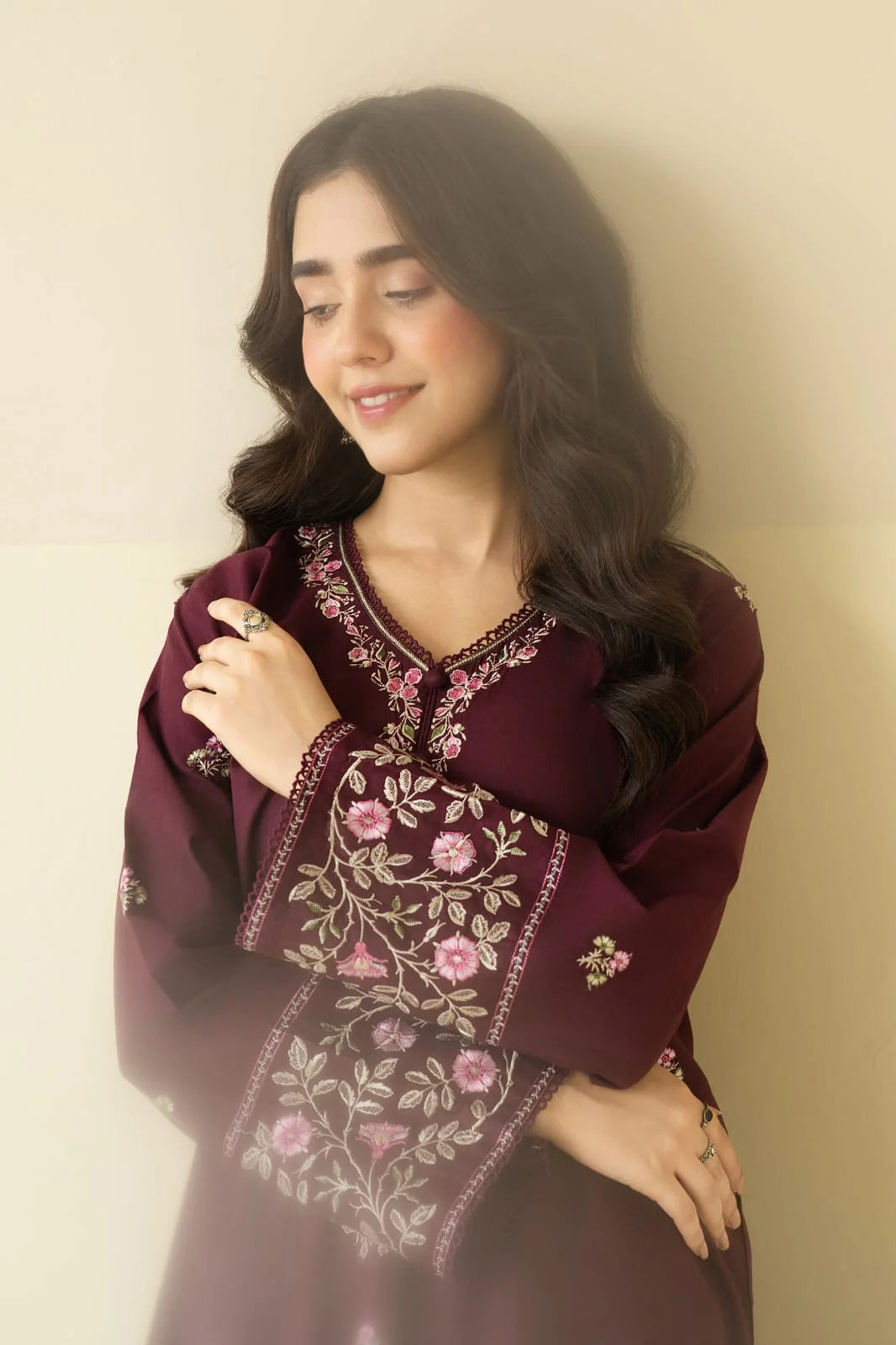 Mulberry Embroidered Co-Ord Set Premium Collection