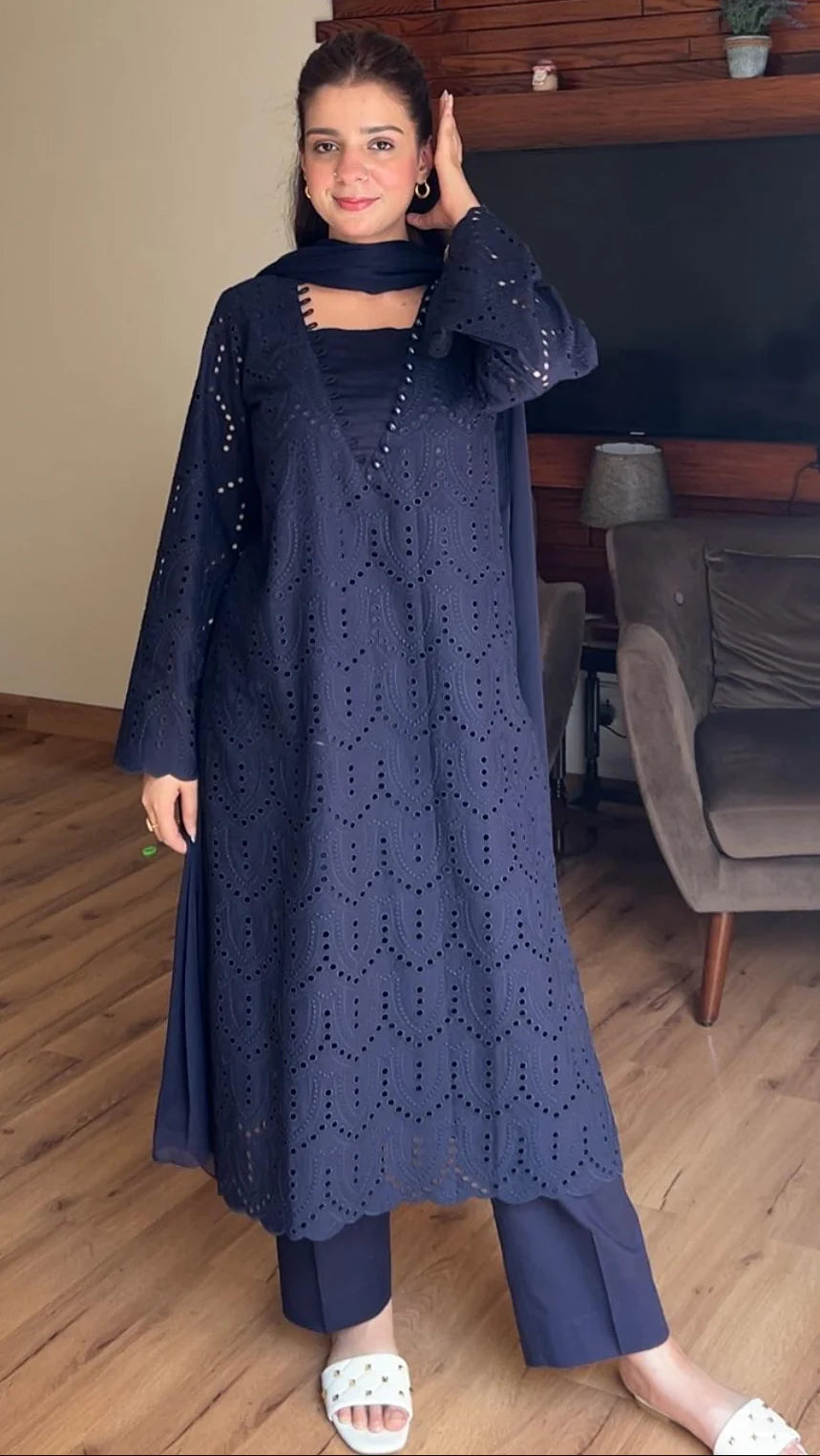 Chicken Kari Embroidered 3PC Luxury Collection