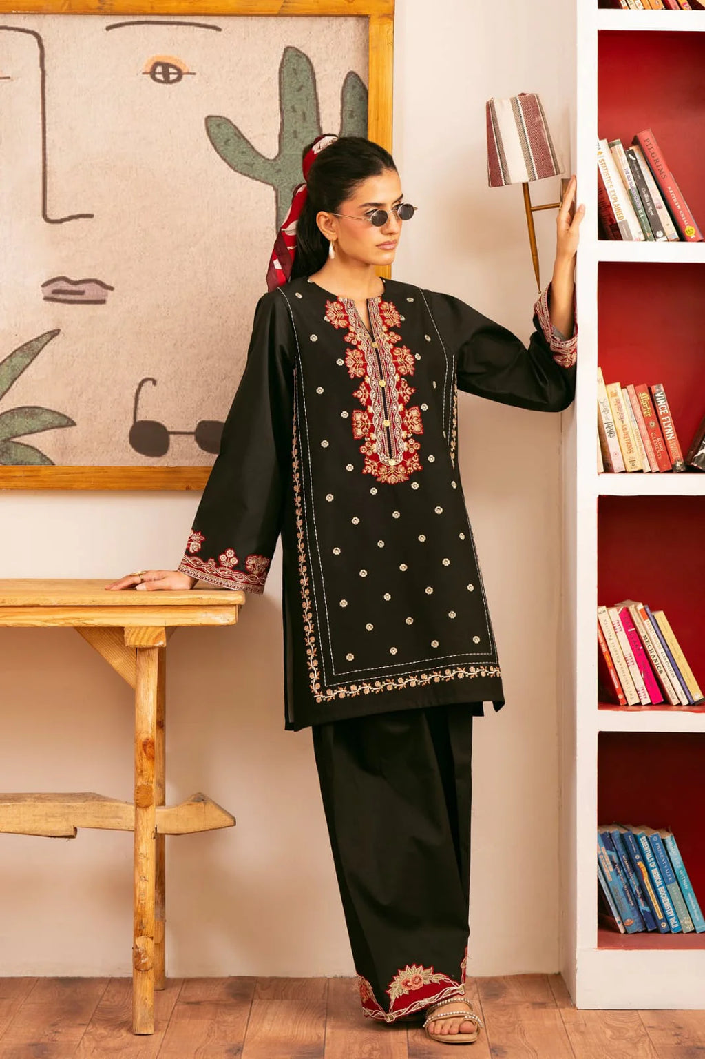 Shadow Embroidered 2PC Lawn Set