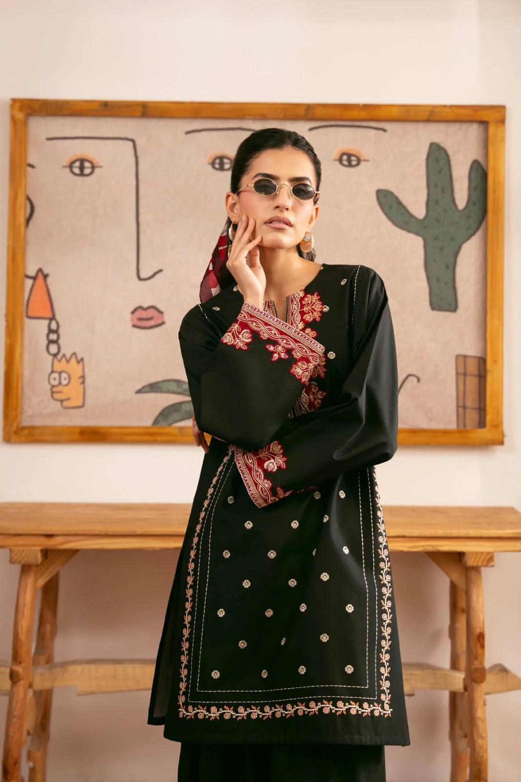 Shadow Embroidered 2PC Lawn Set