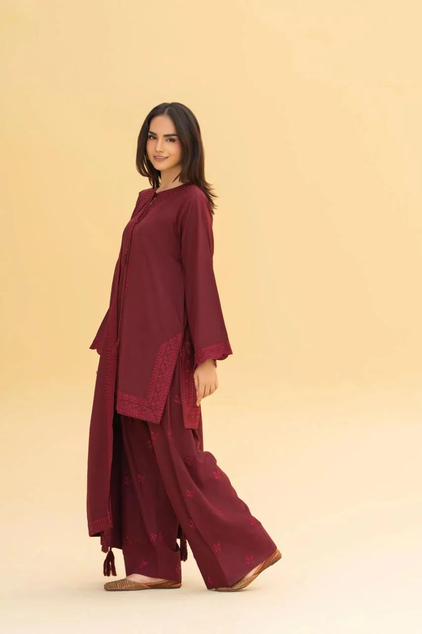 Meherza Embroidered Farshi Shalwar 3PC Premium Collection