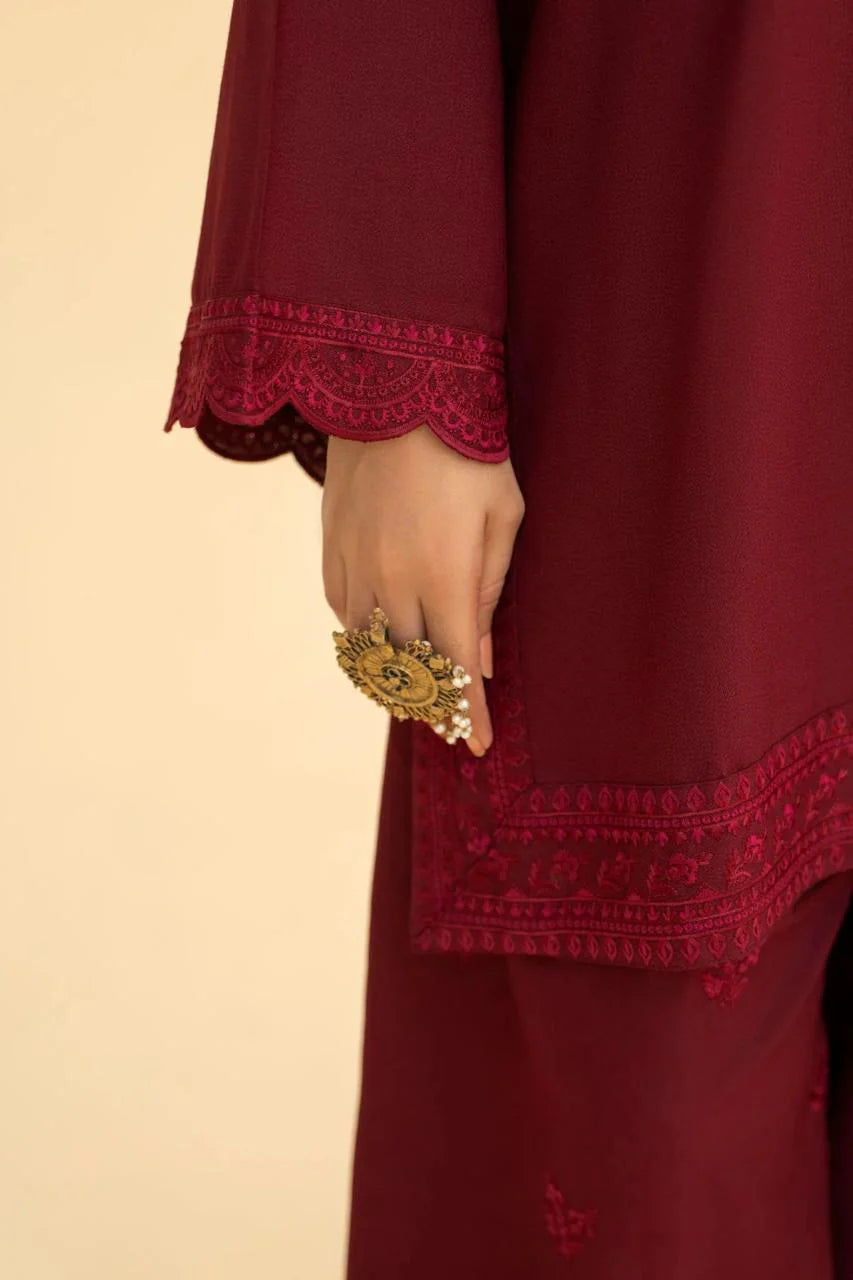 Meherza Embroidered Farshi Shalwar 3PC Premium Collection