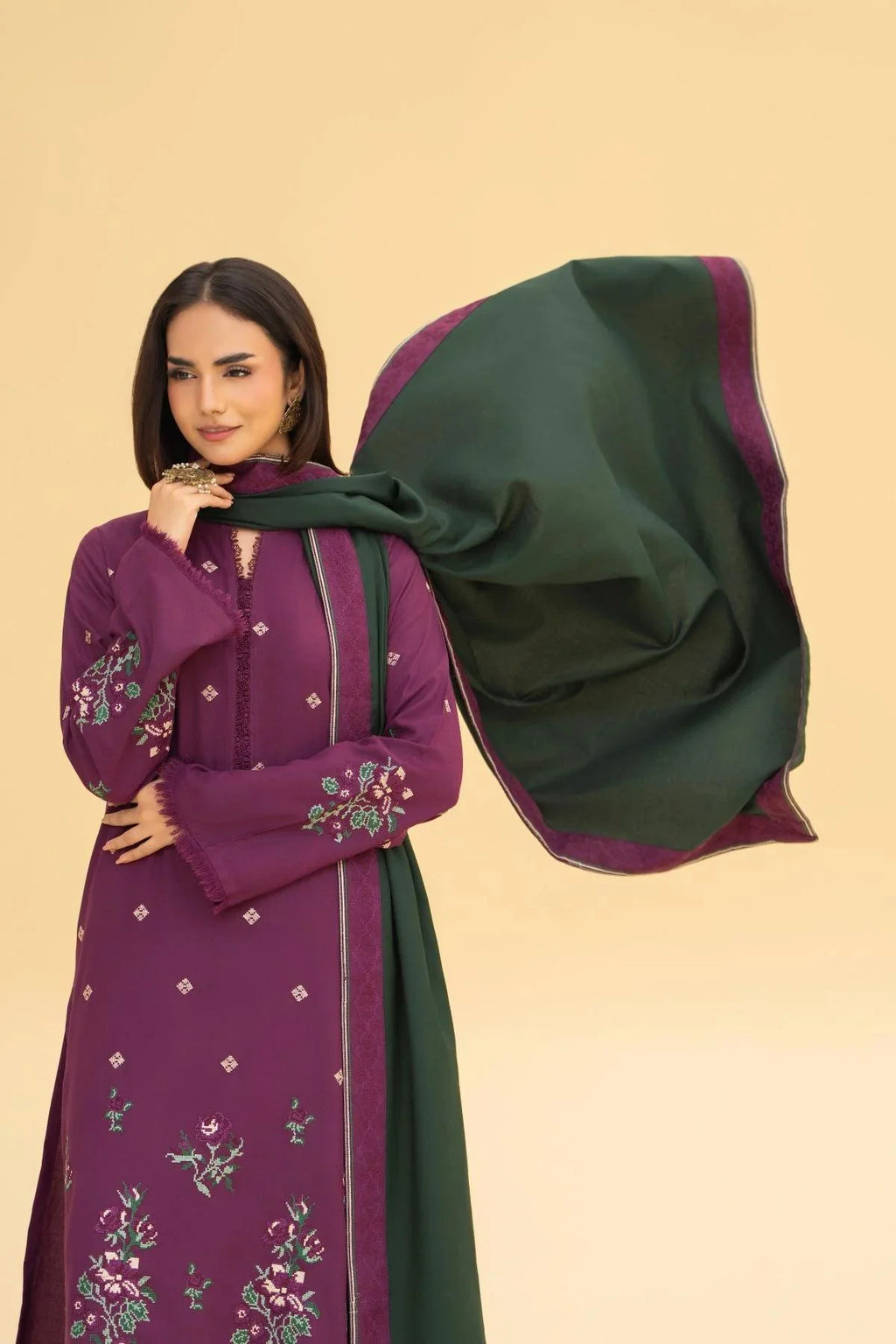 Kaira Embroidered 3PC Premium Arabic Lawn Summer Collection
