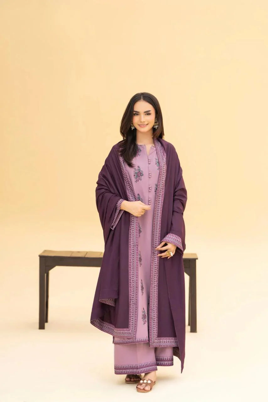 Zaraq Embroidered 3PC Premium Arabic Lawn