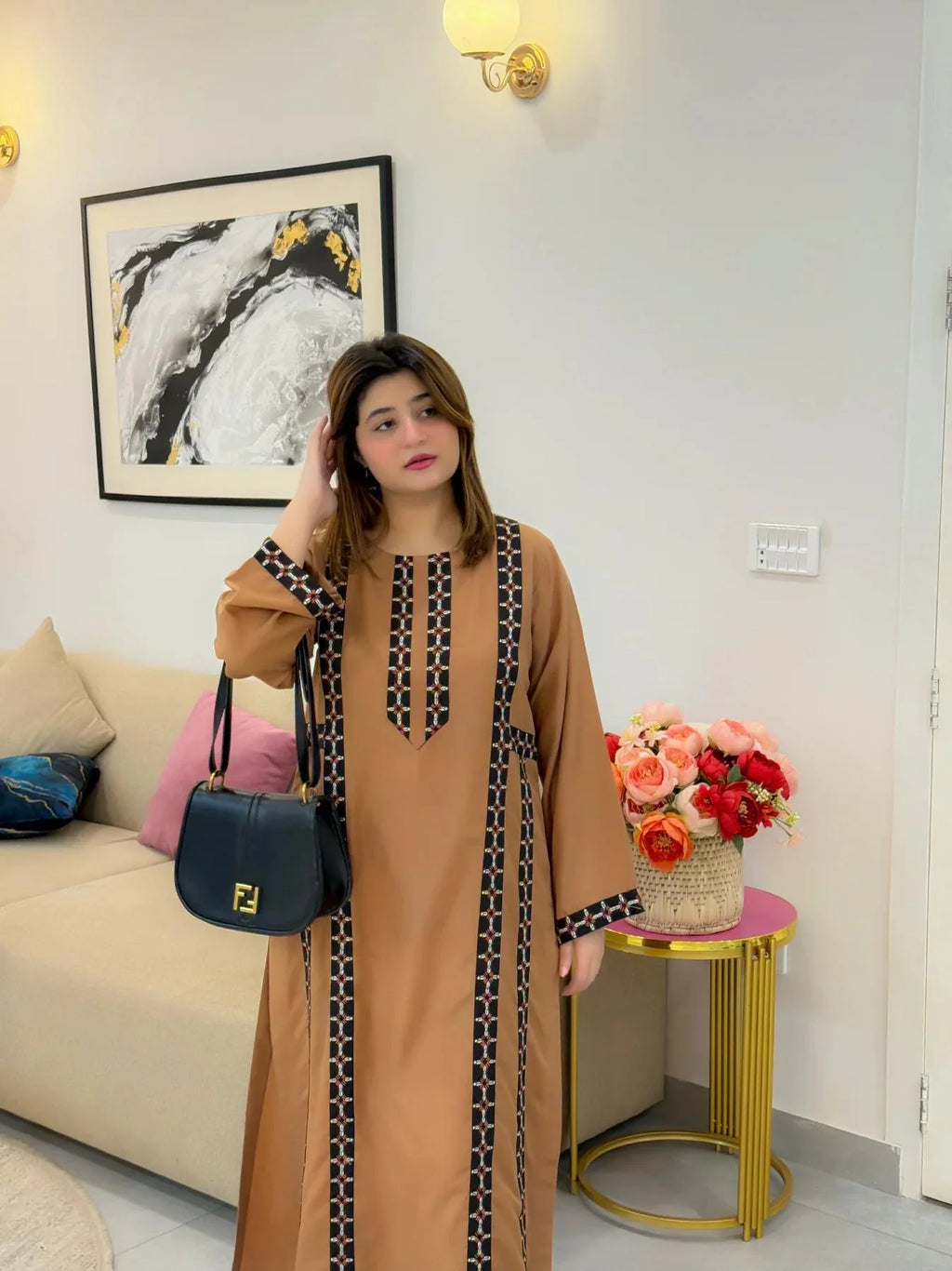 Zainab Emb Airline Style 2PC Premium Arabic Lawn