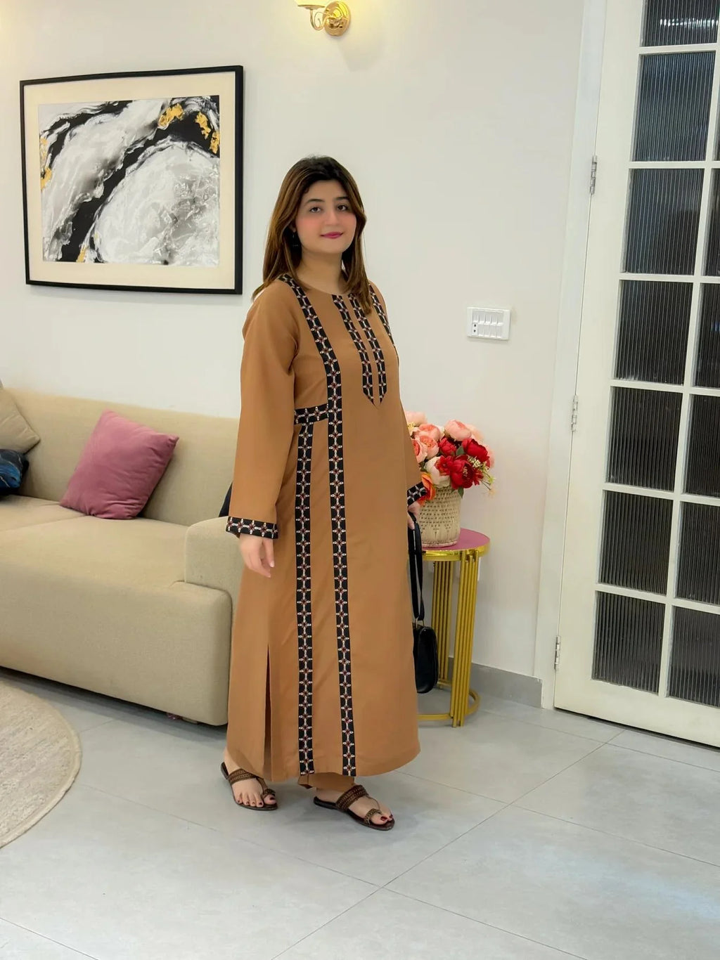 Zainab Emb Airline Style 2PC Premium Arabic Lawn