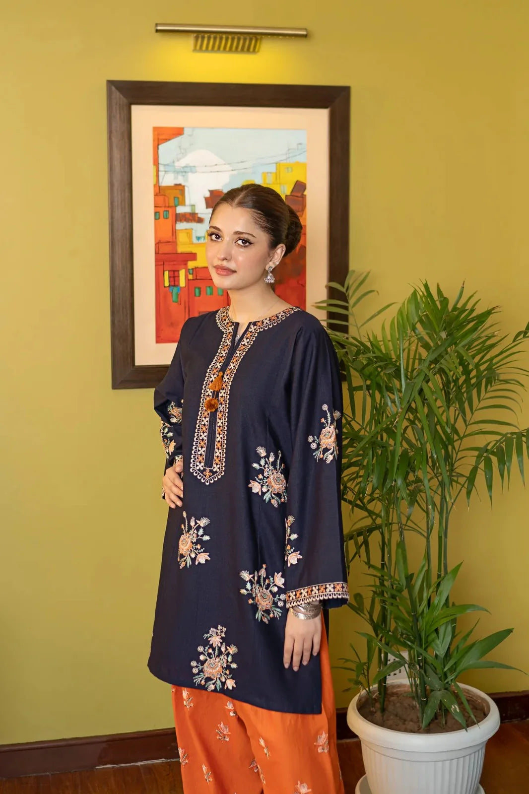 Chand Embroidered Farshi Shalwar 2PC Luxury Linen Collection