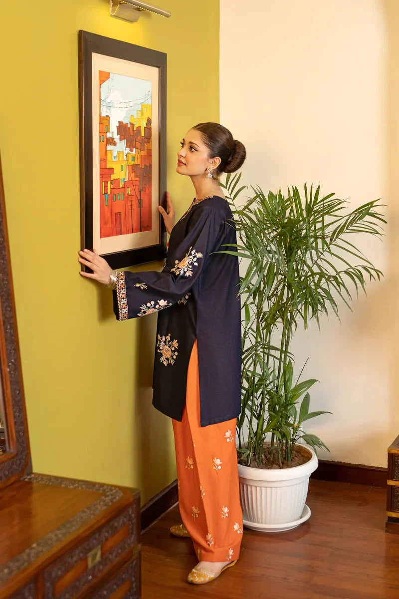 Chand Embroidered Farshi Shalwar 2PC Luxury Linen Collection