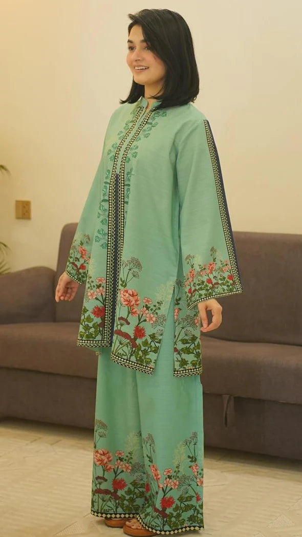 Khaddar Rameen Digital Co-Ord Set Premium Khaddar Collection