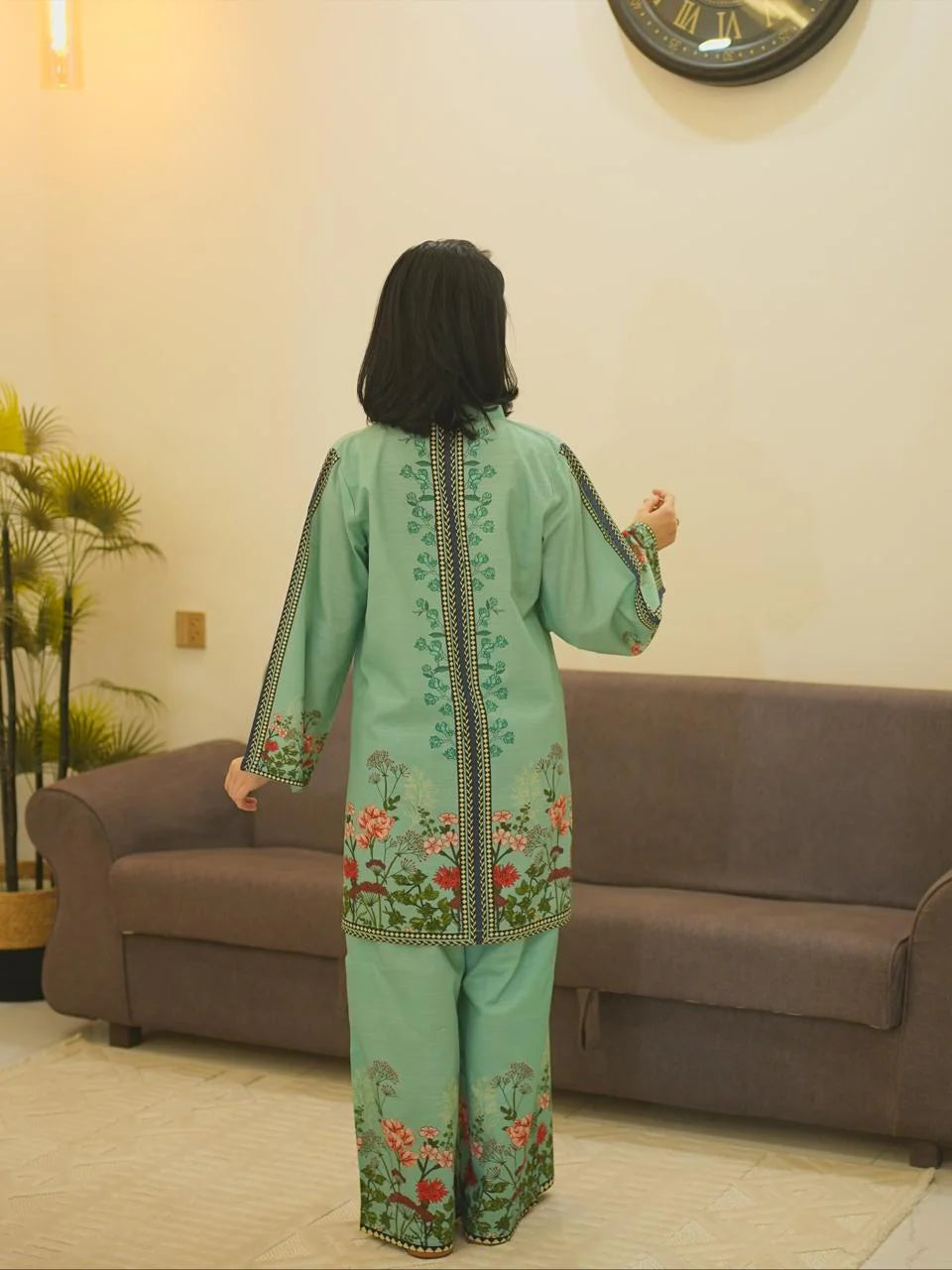 Khaddar Rameen Digital Co-Ord Set Premium Khaddar Collection