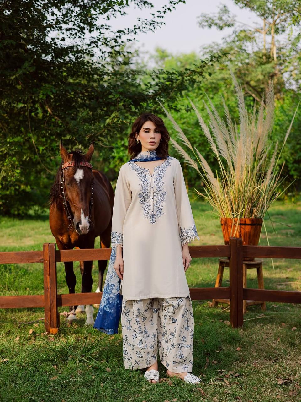 Batik Khaddar Embroidered 3PC Luxury Winter Collection