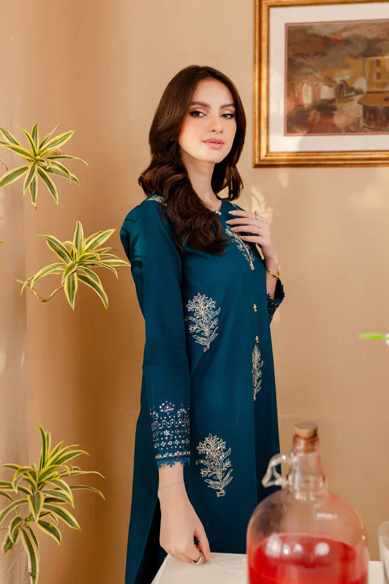 Malvin Sequins Embroidery Set Premium Stone Linen Collection