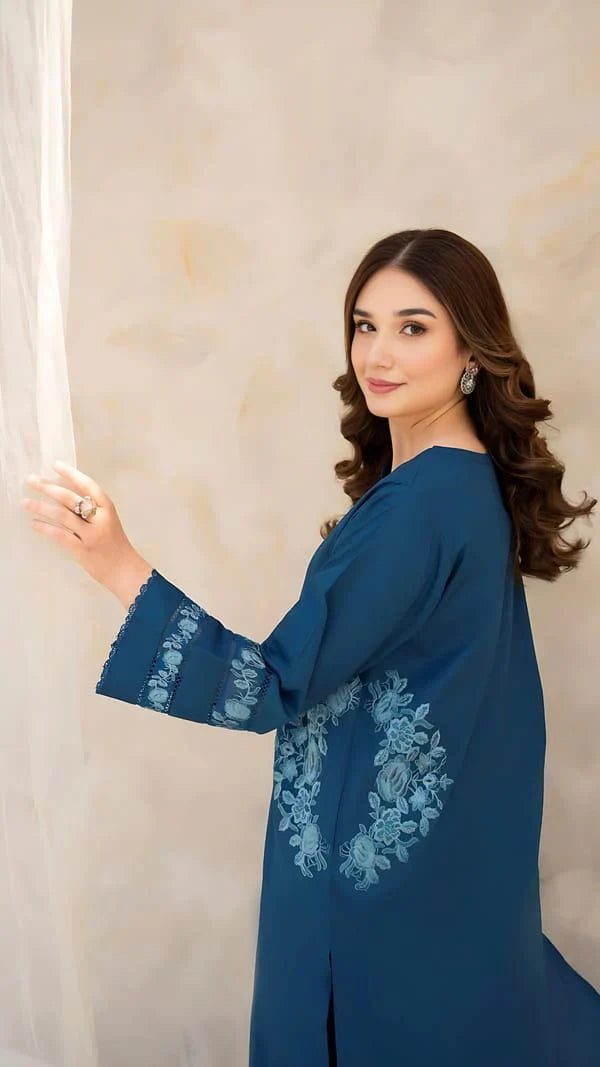 Jahangir Pocket Embroidery 2PC Premium Dhanak Collection