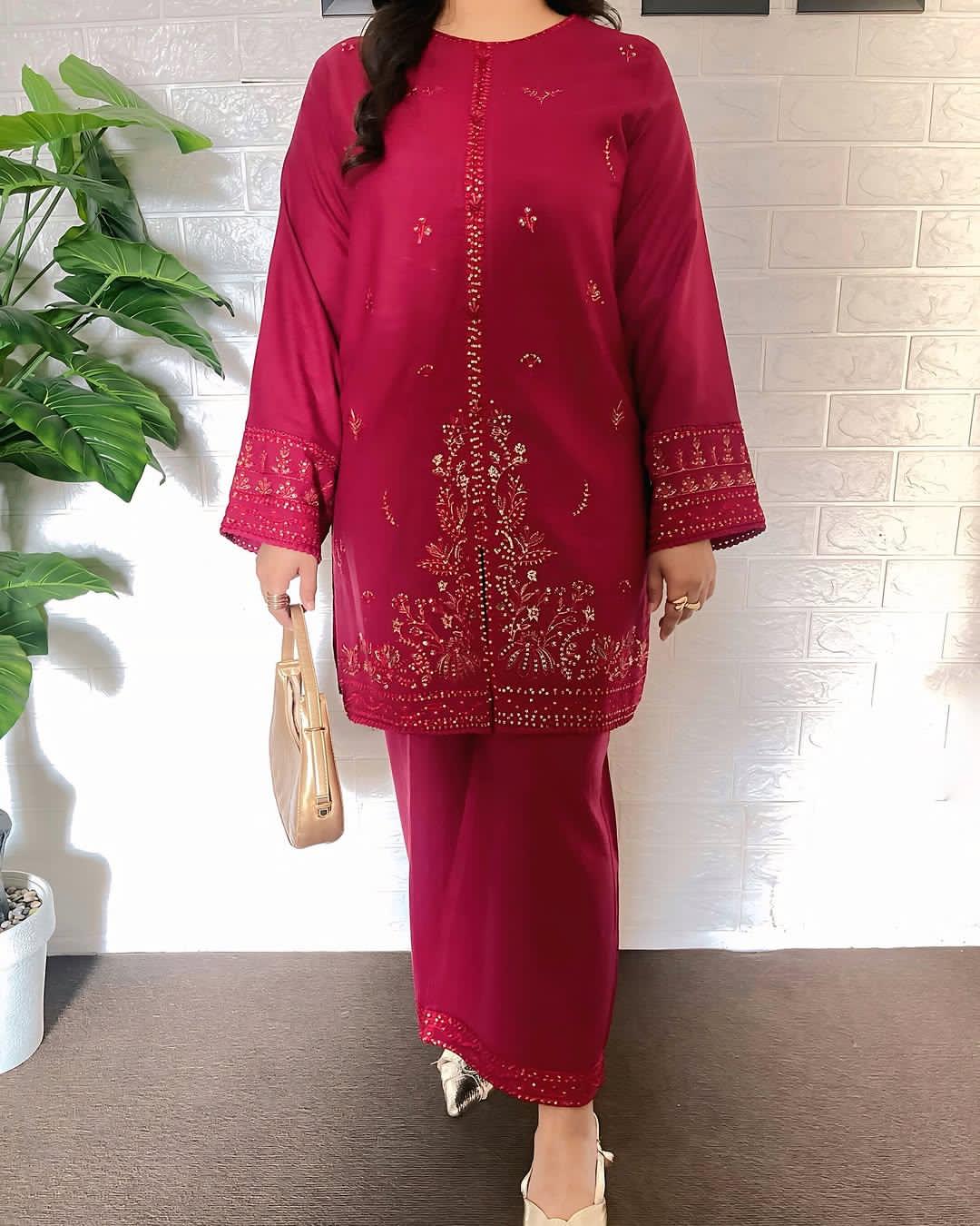 Jenifer Embroidery Co-Ord Set Premium Summer Linen