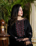Black Luxe Embroidered 2PC Premium Linen Collection