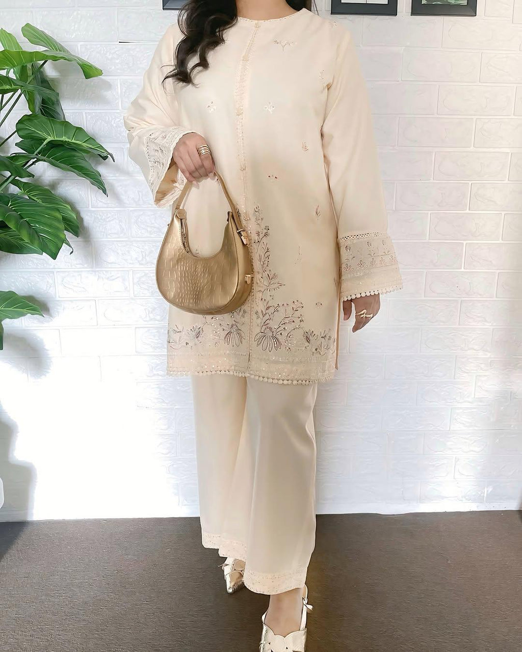 Jenifer Embroidery Co-Ord Set Premium Summer Linen