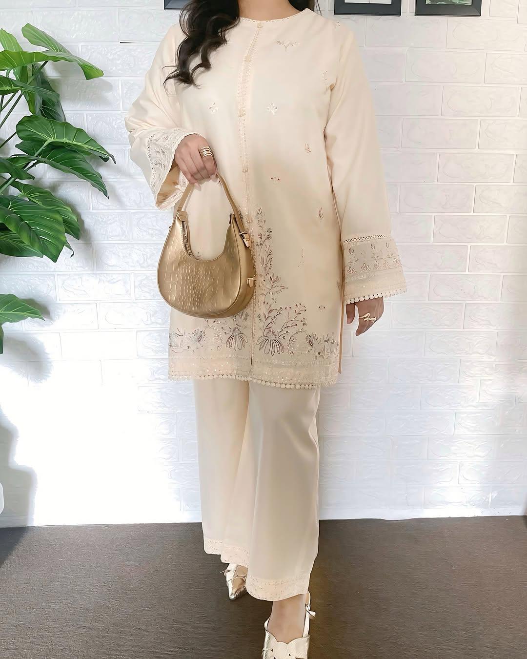 Jenifer Embroidery Co-Ord Set Premium Summer Linen
