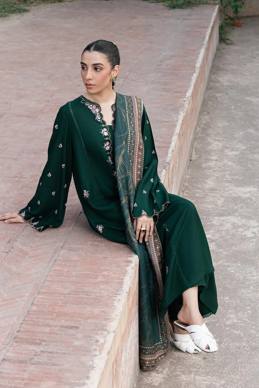 Ziva Green Co-Ord Set Premium Mid Season Linen