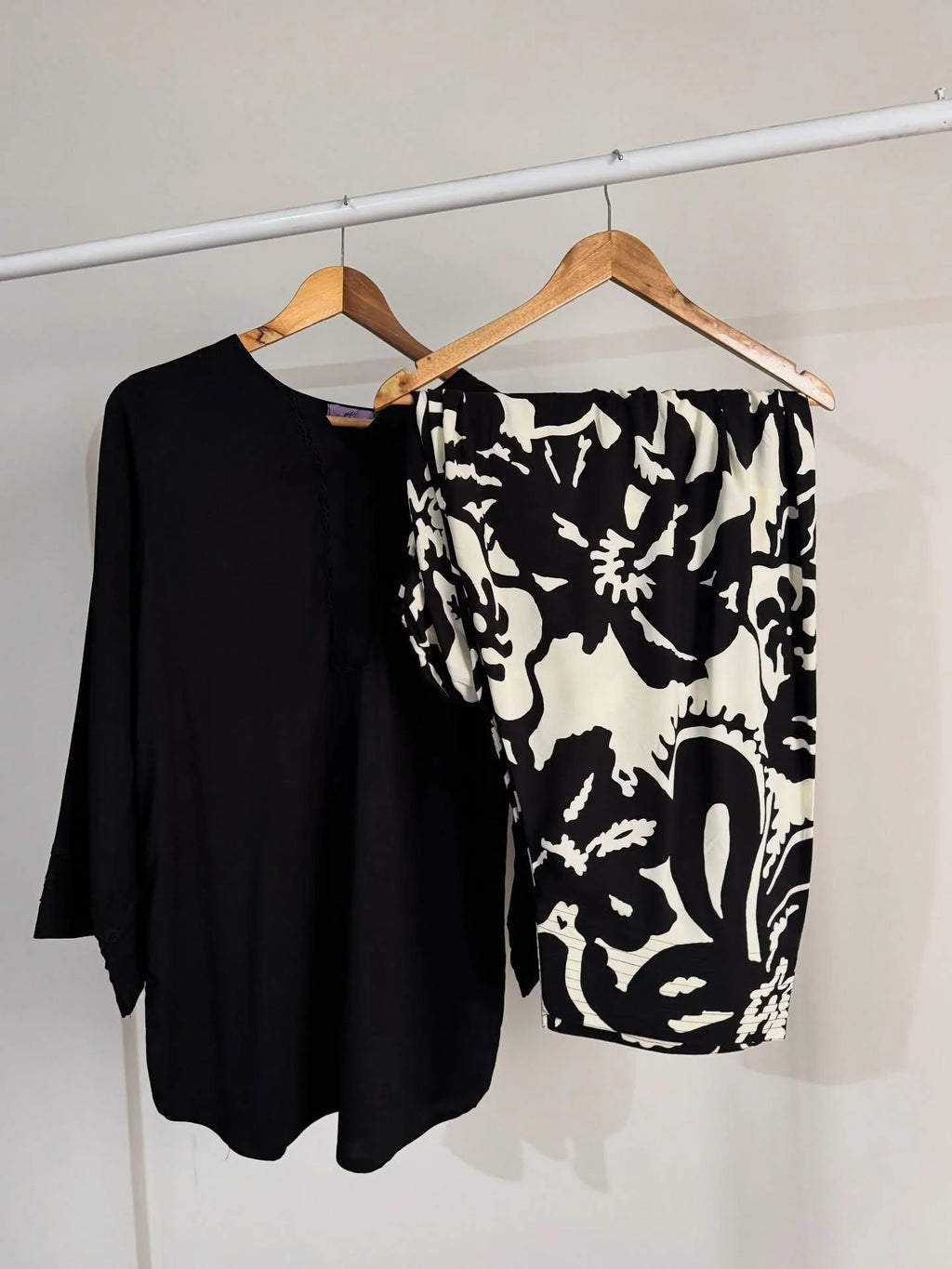 Black & White Digital Farshi Shalwar 2PC Luxury Collection