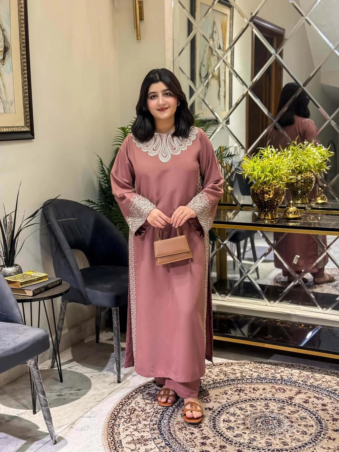 Minal Embroidered Co-Ord 2PC Winter Set