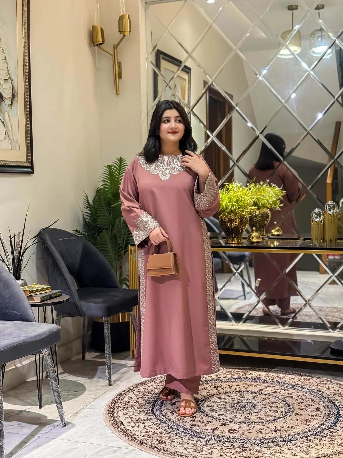 Minal Embroidered Co-Ord 2PC Winter Set
