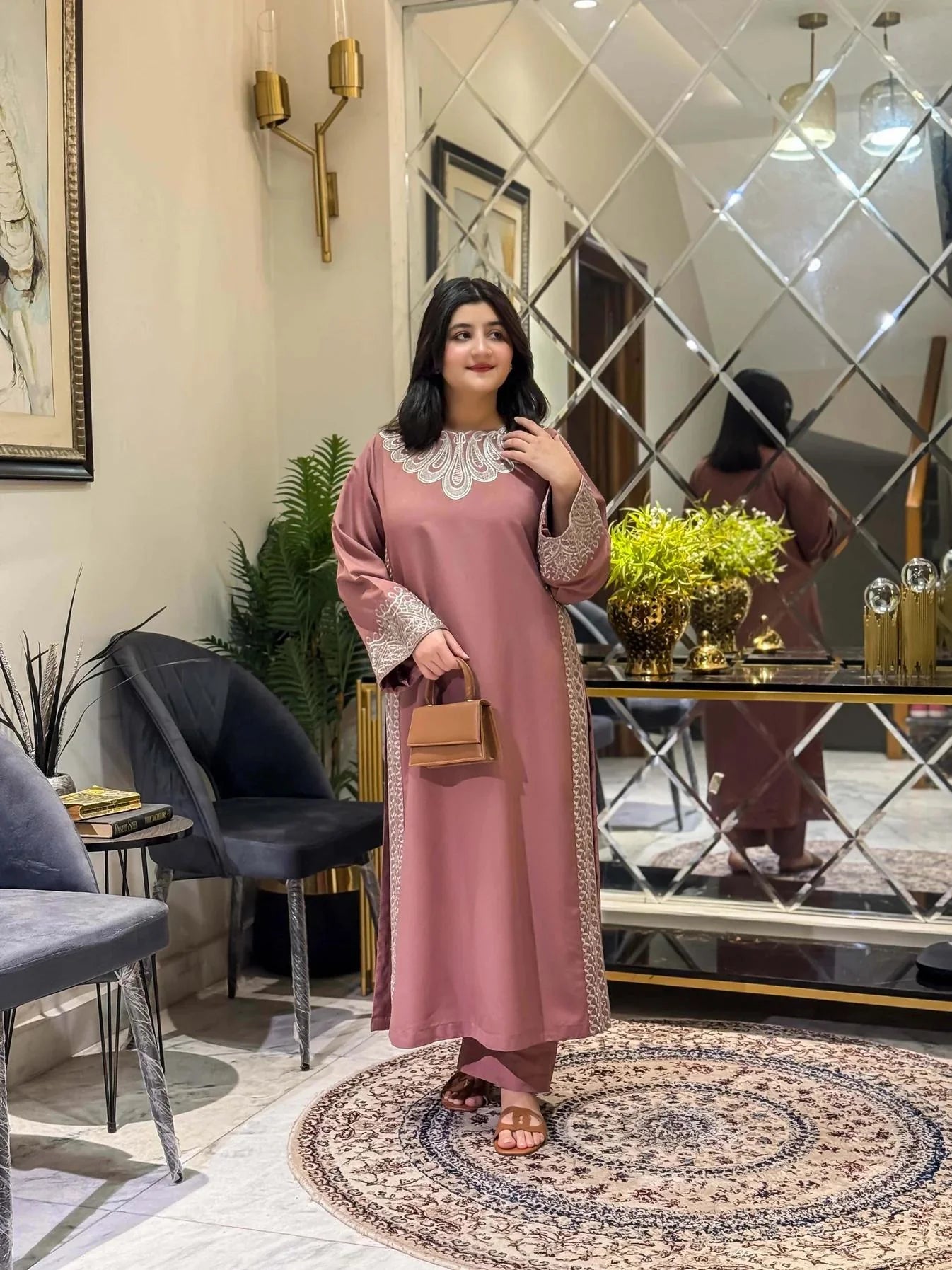 Minal Embroidered Co-Ord 2PC Winter Set