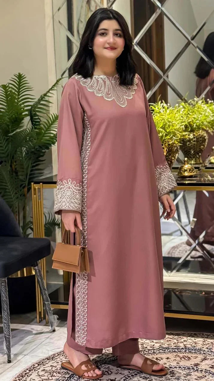 Minal Embroidered Co-Ord 2PC Winter Set