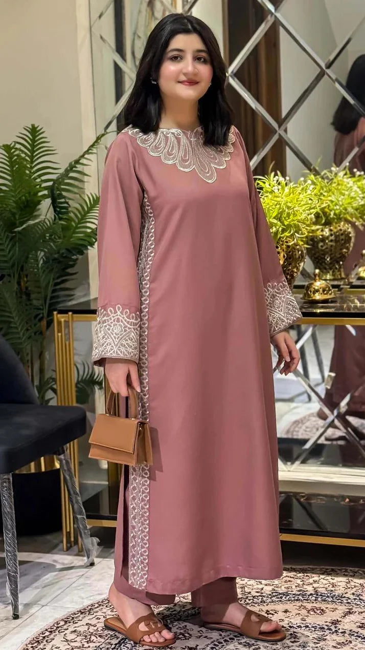 Minal Embroidered Co-Ord 2PC Winter Set