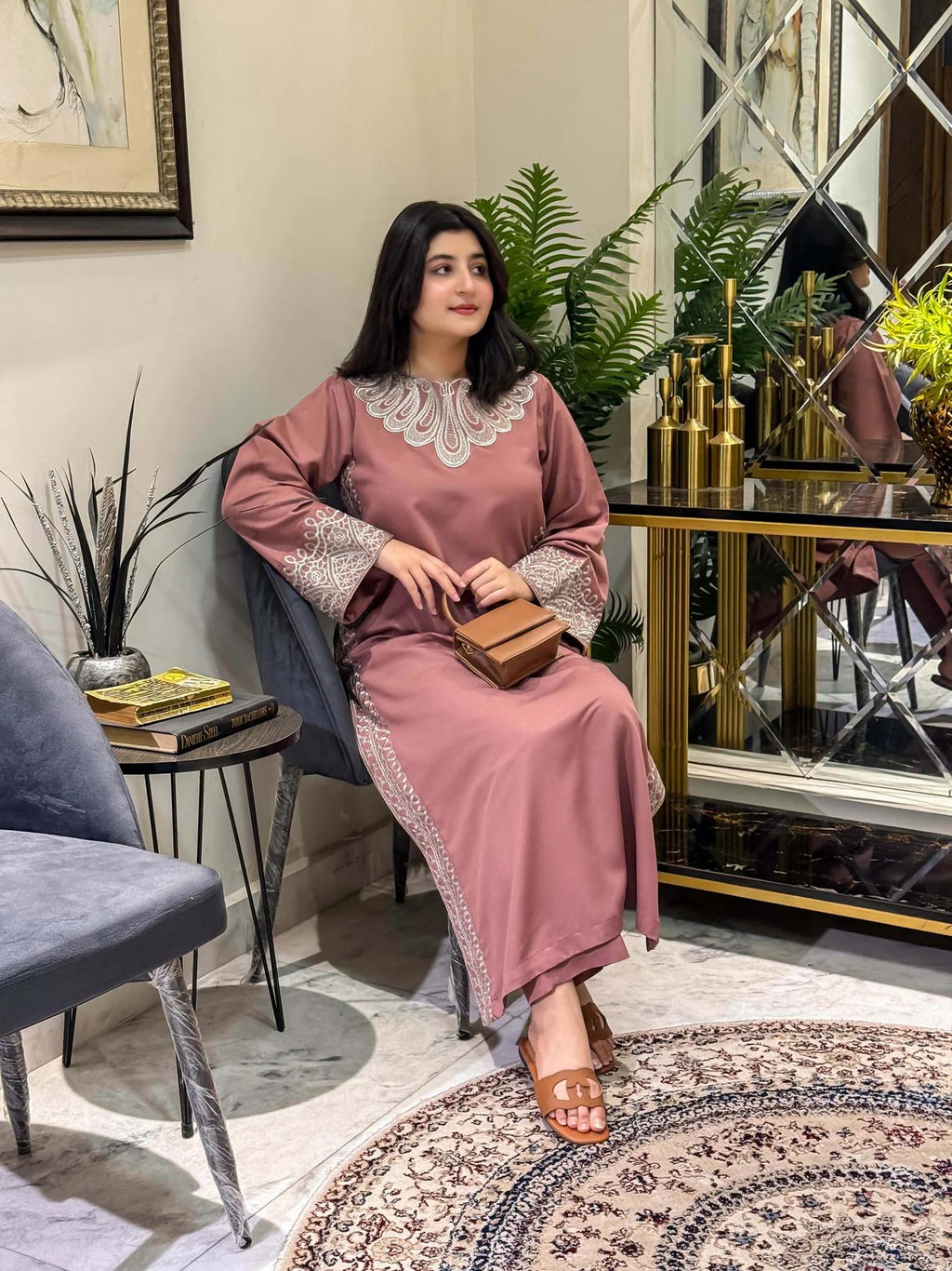 Minal Embroidered Co-Ord 2PC Winter Set