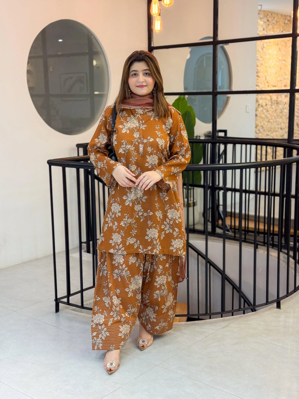 Meena Farshi Shalwar 3PC Digital Printed Winter Set