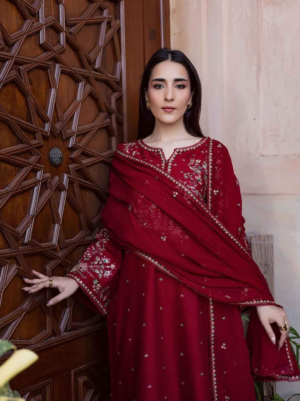 Sanaf Embroidered 3PC Premium  Collection