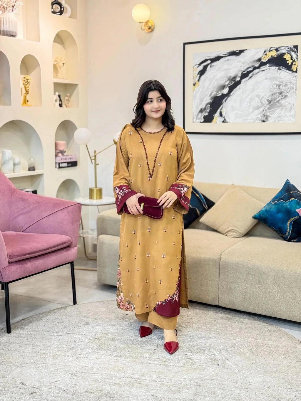 Eid Arisa Embroidered Co-Ord Set