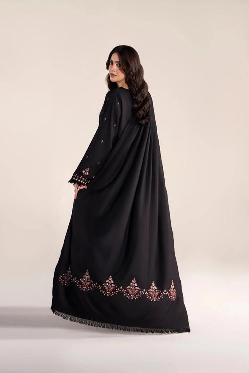 Dilara Embroidered 3PC Stone Linen Suit