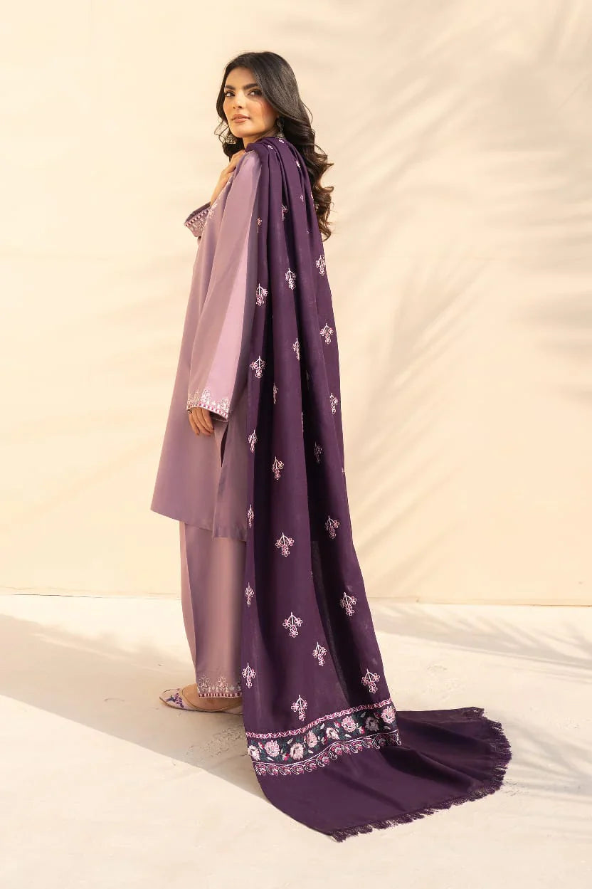 Laiba Embroidered 3PC Stone Marina Suit