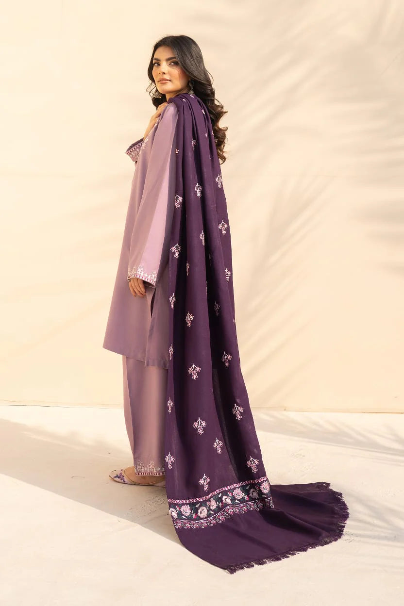 Laiba Embroidered 3PC Stone Marina Suit