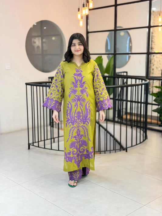 Fahmi Embroidered Co-Ord Set 2PC
