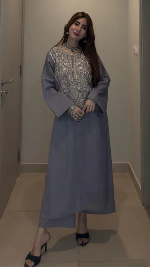 Daim Embroidered Co-Ord Set 2PC Luxury Eid Collection