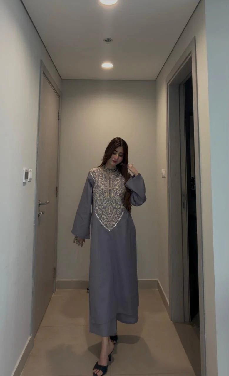 Daim Embroidered Co-Ord Set 2PC Luxury Eid Collection