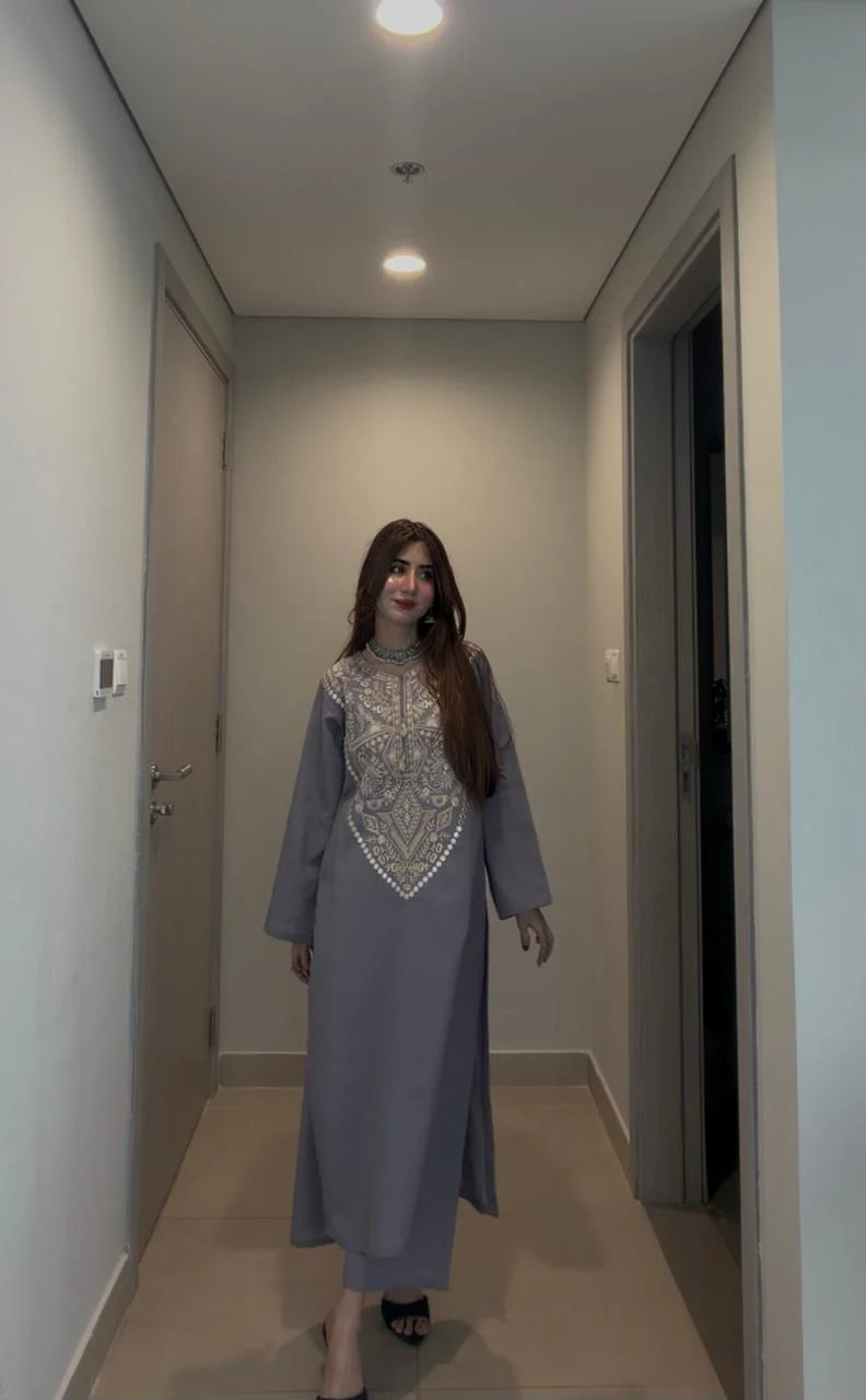 Daim Embroidered Co-Ord Set 2PC Luxury Eid Collection