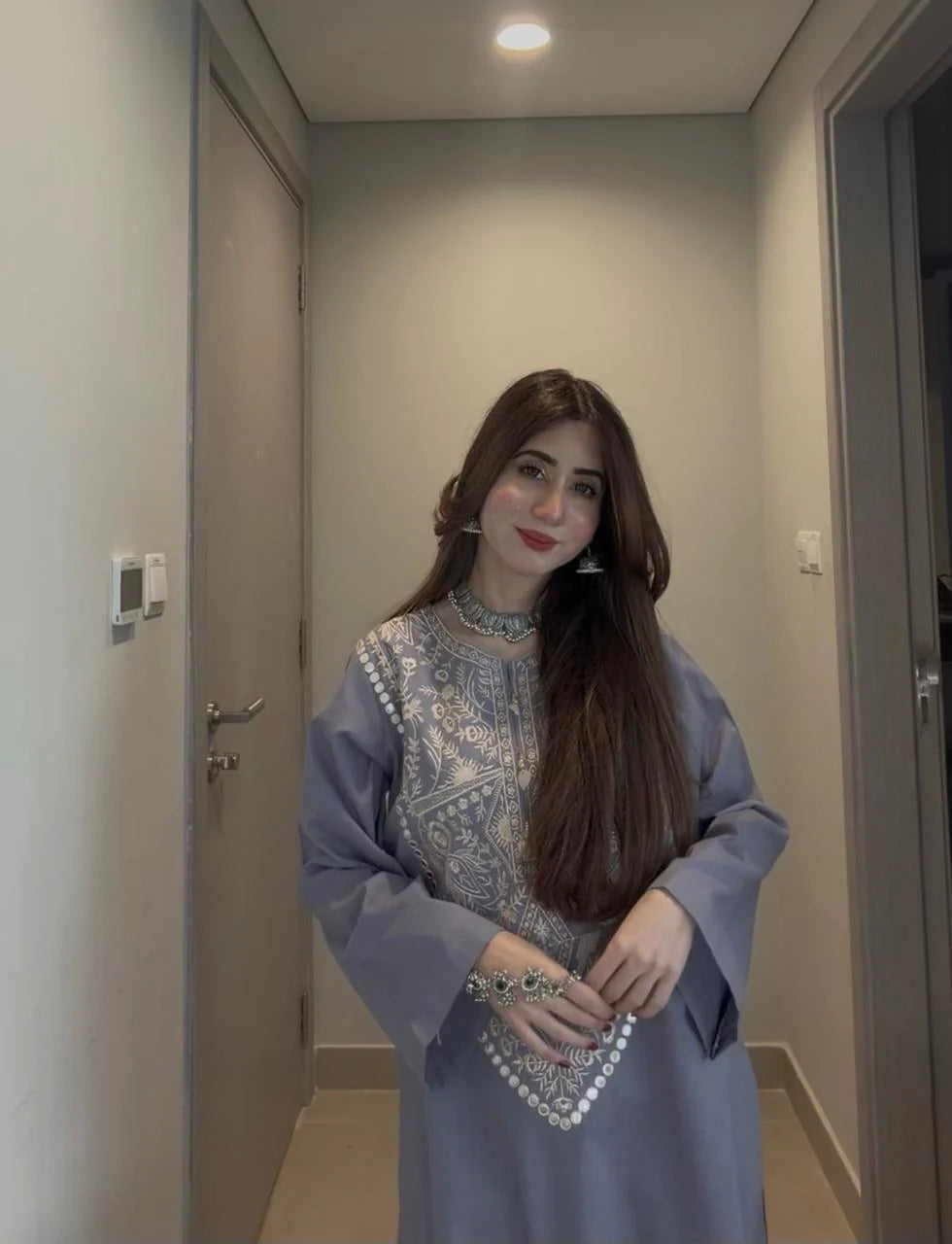 Daim Embroidered Co-Ord Set 2PC Luxury Eid Collection