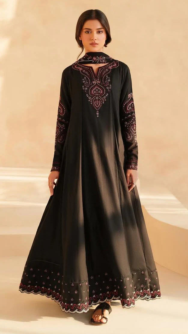 Anarkali Embroidered Maxi 3PC Luxury Eid Collection