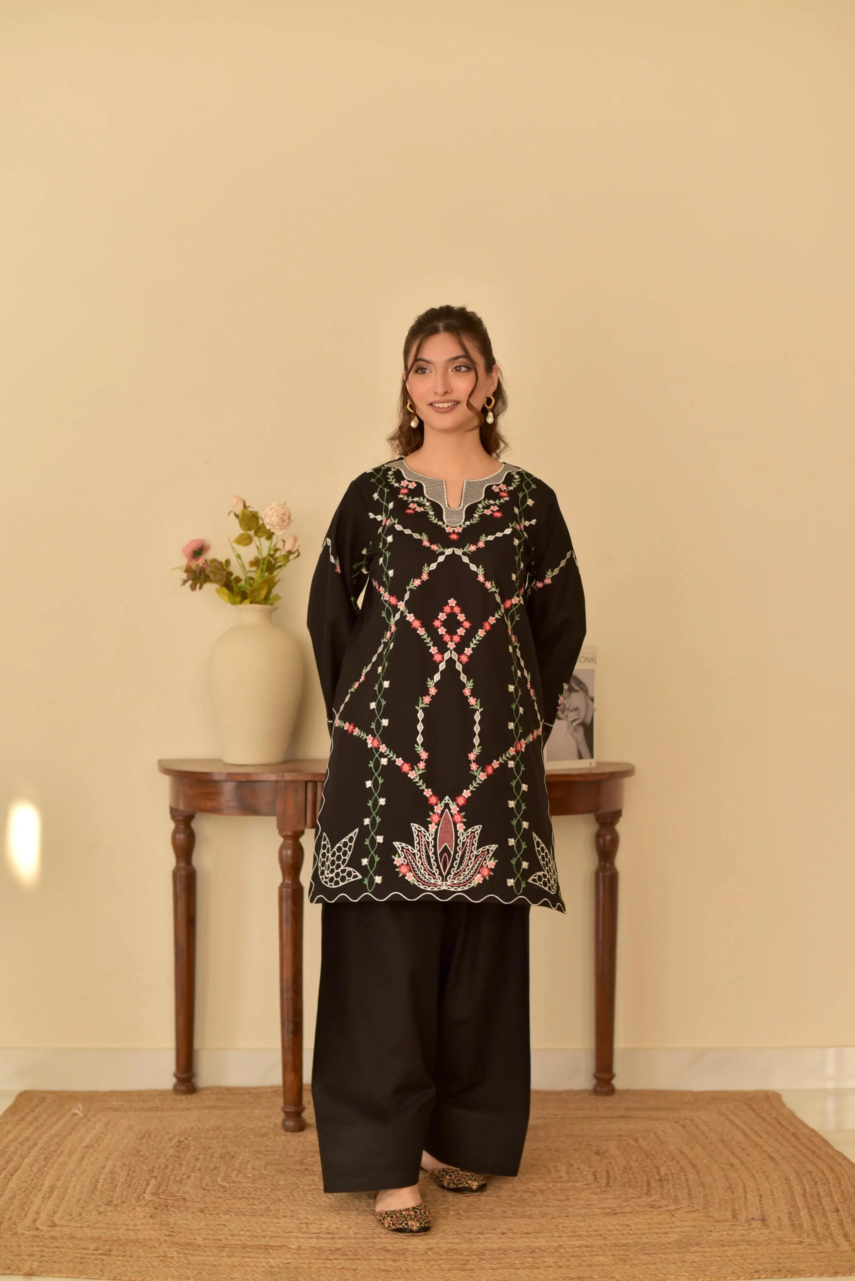 Simran Embroidered Farshi Shalwar 3PC Premium Lawn