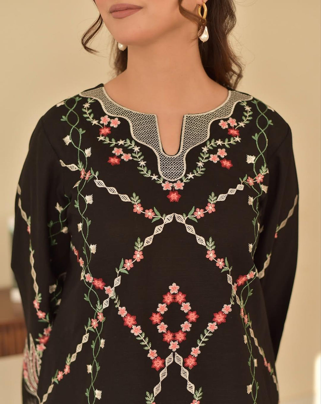 Simran Embroidered Farshi Shalwar 3PC Premium Lawn