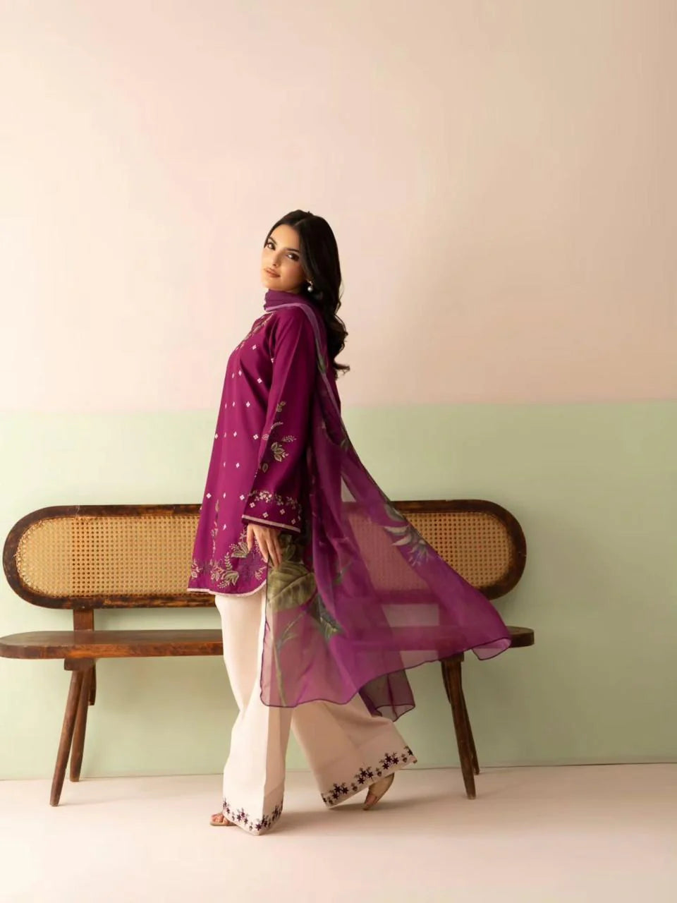 Velza Emb Farshi Shalwar 3PC