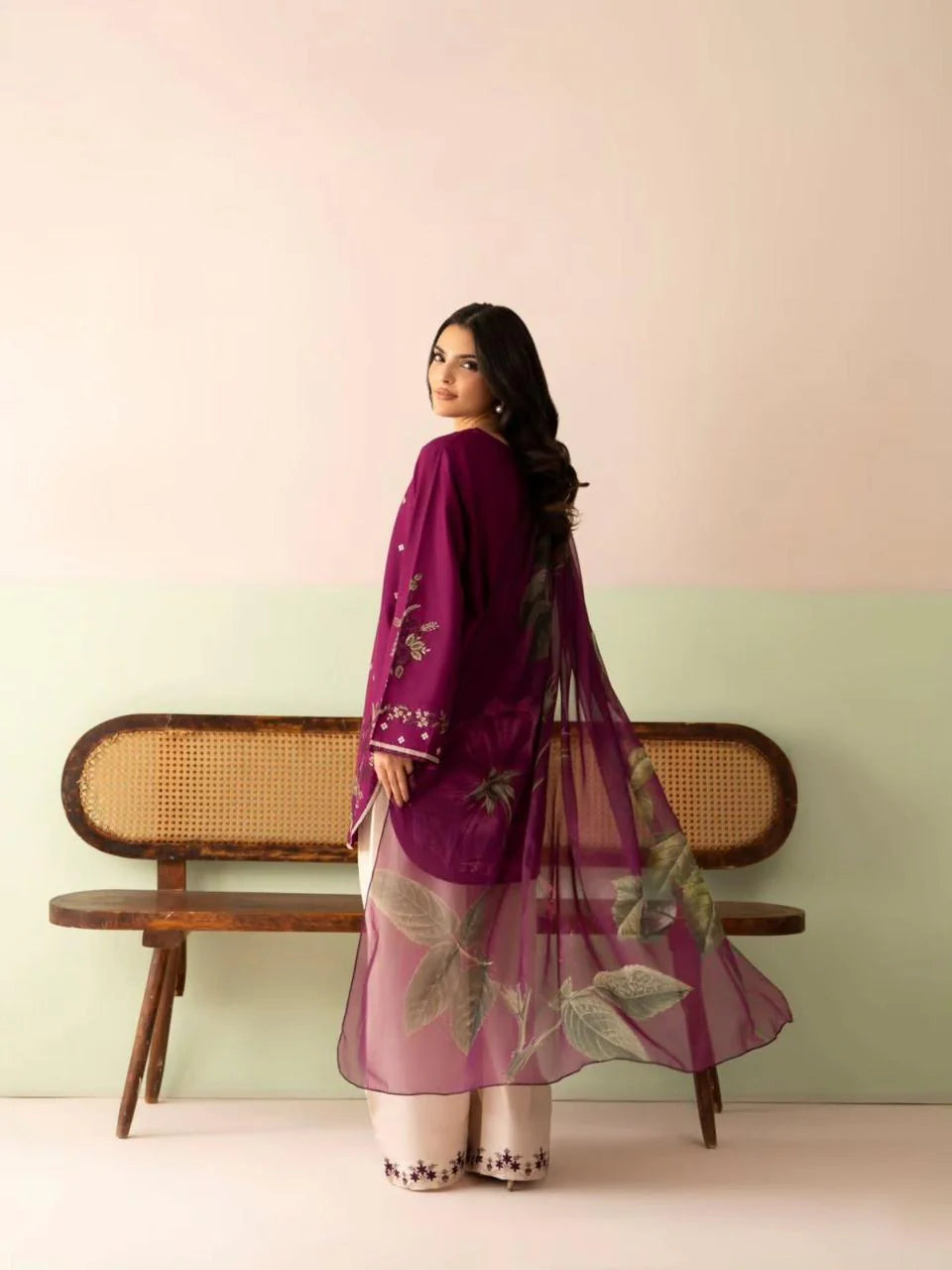 Velza Emb Farshi Shalwar 3PC